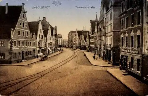 Ak Ingolstadt an der Donau Oberbayern, Theresienstraße