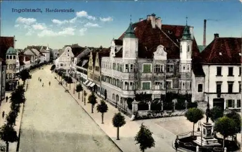 Ak Ingolstadt an der Donau Oberbayern, Harderstraße