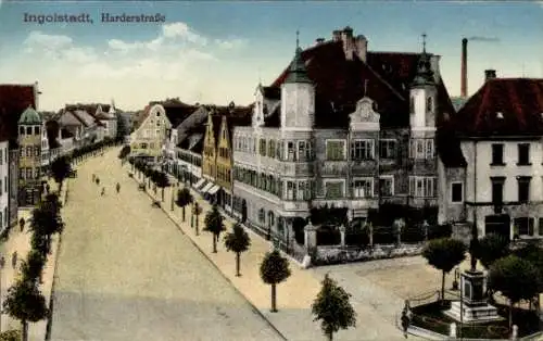 Ak Ingolstadt an der Donau Oberbayern, Harderstraße