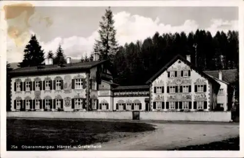 Ak Oberammergau in Oberbayern, Hänsel und Gretelheim