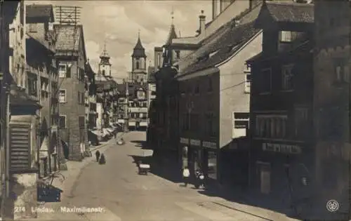 Ak Lindau am Bodensee Schwaben, Maximilianstraße