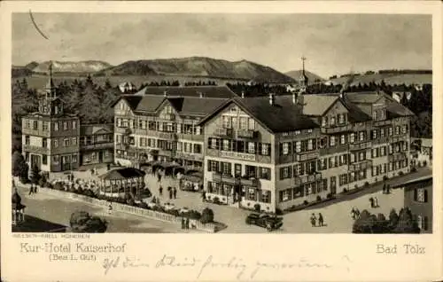 Ak Bad Tölz im Isartal Oberbayern, Kurhotel Kaiserhof, Bes. L. Gut