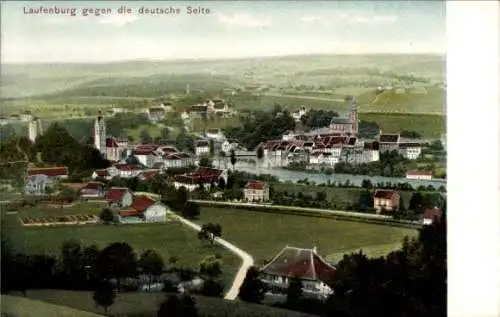 Ak Laufenburg Kanton Aargau, Gesamtansicht gegen die deutsche Seite