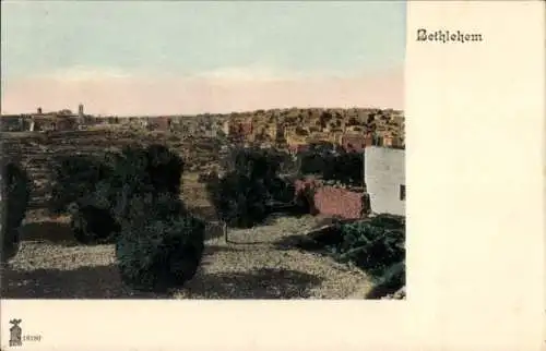 Ak Bethlehem Palästina, Gesamtansicht