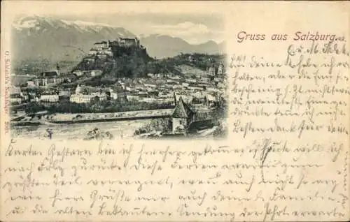 Ak Salzburg in Österreich, Panorama, Festung Hohensalzburg