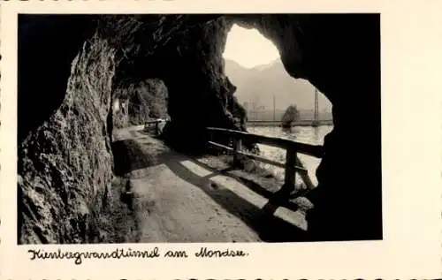 Ak Mondsee Oberösterreich, Kienbergwandtunnel