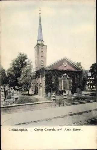 Ak Philadelphia Pennsylvania USA, Christ Church, 2. Arch-Street