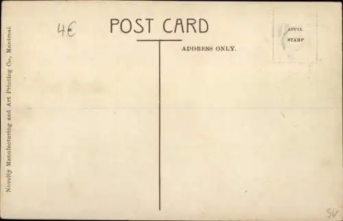 Ak Montreal Quebec Kanada, Notre-Dame-Kirche