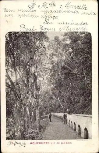 Ak Rio de Janeiro, Brasilien, Aquädukt