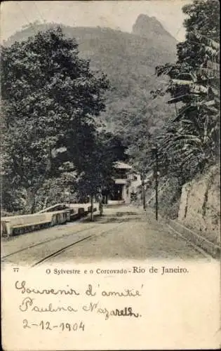 Ak Rio de Janeiro Brasilien, O Sylvestre e o Corcovado