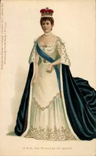 Präge Litho Alexandra von Dänemark, Gattin von Eduard VII.