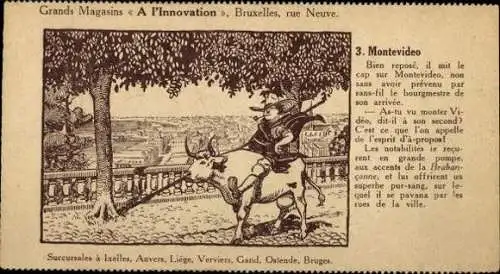 Set von 8 Ak, Reise Antwerpen, Rio, Uruquay,  Puntas-Arenas