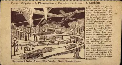 Set von 8 Ak, Reise Antwerpen, Rio, Uruquay,  Puntas-Arenas