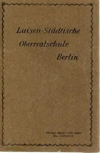 Set von 6 Ak im Umschlag Berlin Luisen Städtische Oberrealschule