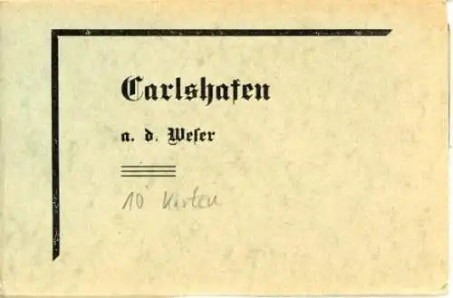 Set von 10 Ak im Umschlag Bad Karlshafen an der Weser