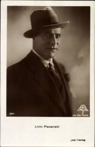 Ak Schauspieler Livio Pavanelli, Portrait