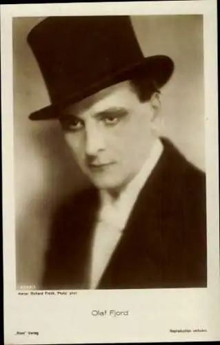 Ak Schauspieler Olaf Fjord, Portrait