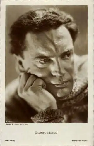 Ak Schauspieler Gustav Diessl, Portrait