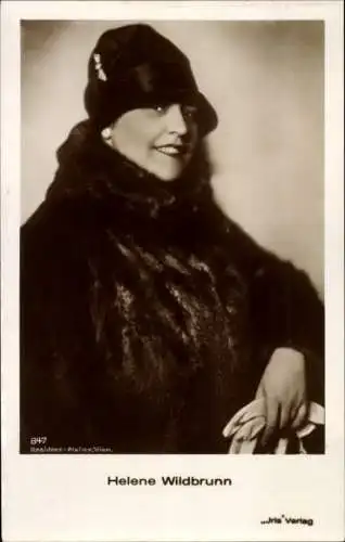 Ak Schauspielerin Helene Wildbrunn, Portrait