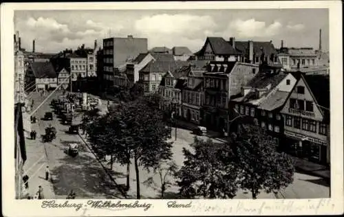 Ak Hamburg Harburg, Am Sand, Geschäftshäuser