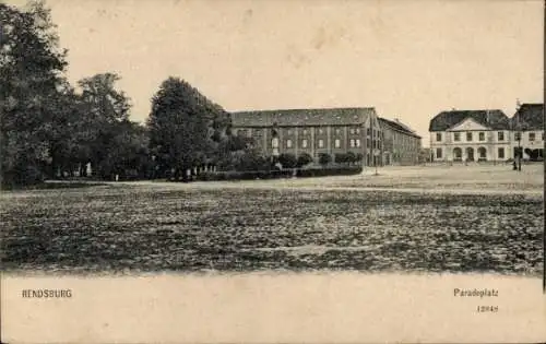 Ak Rendsburg in Schleswig Holstein, Paradeplatz