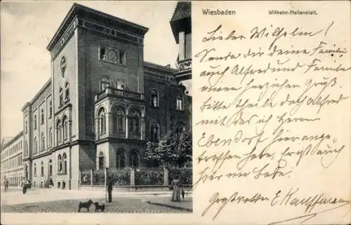 Ak Wiesbaden in Hessen, Wilhelm Heilanstalt