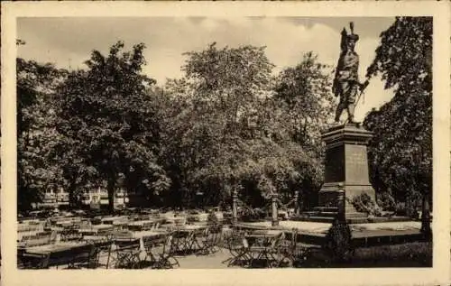 Ak Görlitz in der Lausitz, Gastwirtschaft Blockhaus, Inh. Franz Mlody, Prinz Friedrich Karl Denkmal