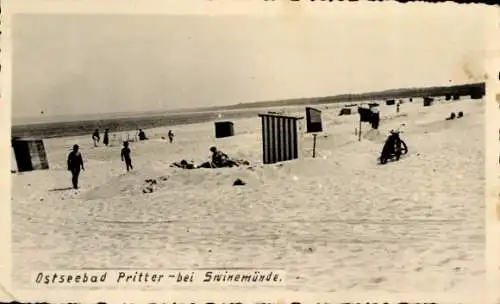 Foto Ak Przytór Pritter Lunowo Haferhorst Świnoujście Swinemünde Pommern, Strand