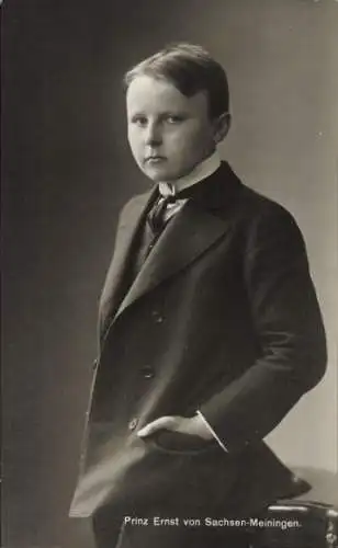 Ak Prinz Ernst von Sachsen Meiningen, Kinderportrait