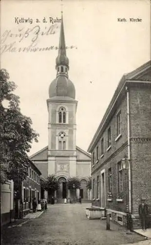 Ak Kettwig Essen im Ruhrgebiet, katholische Kirche