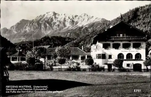 Ak Fritzens-Wattens in Tirol, Unterinnntal, Gasthaus Pension Fritznerhof