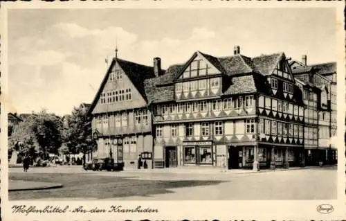 Ak Wolfenbüttel in Niedersachsen, An den Krambuden, Stengel & Co.