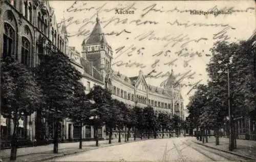 Ak Aachen, Hauptpostgebäude
