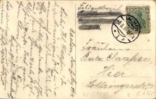 Ak Aachen, Hauptpostgebäude