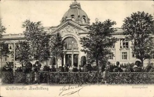 Ak Düsseldorf am Rhein, Industrie und Gewerbeausstellung 1902, Kunstpalast