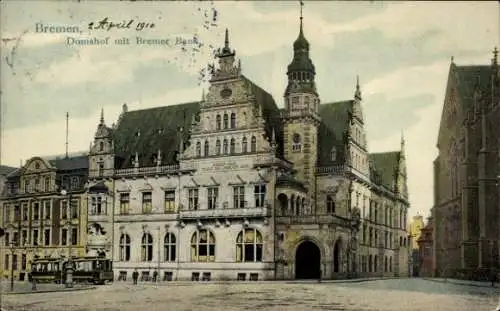Ak Hansestadt Bremen, Domshof, Bremer Bank