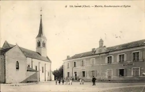 Ak Levet Cher, Mairie, Gendarmerie, Eglise