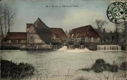 Ak Villers sur Thère Oise, Moulin