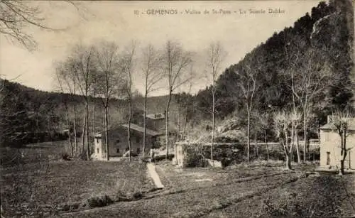 Ak Gémenos Bouches du Rhône, Vallee de St. Pons, La Scierie Dublet