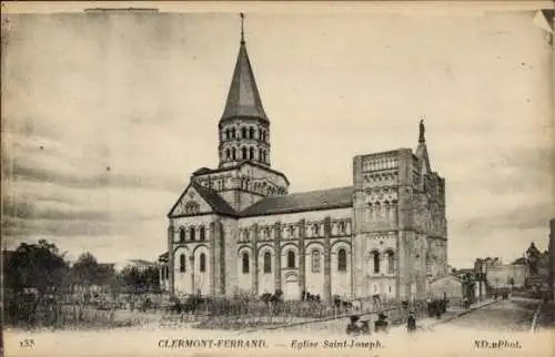 Ak Clermont Ferrand Puy de Dôme, Kirche St Joseph