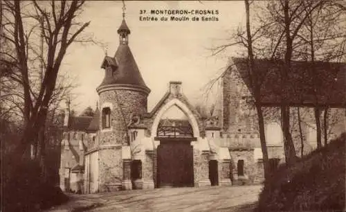 Ak Montgeron Essonne, Entree du Moulin de Senlis