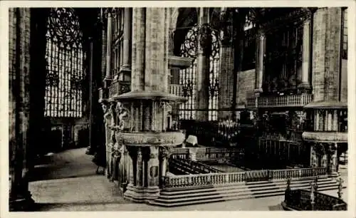 Ak Milano Mailand Lombardia, Dom, Innenansicht