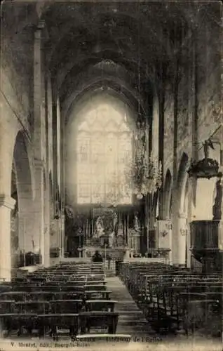 Ak Sceaux Haut de Seine, Kirche, Innenansicht