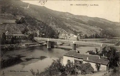 Ak Penchot Aveyron, Brücke