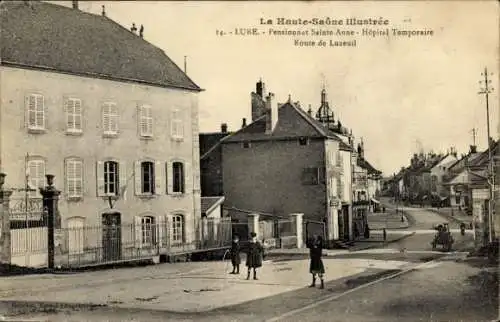 Ak Lure Haute Saône, Pensionnat Sainte-Anne, Hopital Temporaire, Route de Luxeuil
