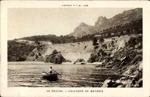 Le Trayas Saint Raphaël Var, Calanque de Maudois, Ruderboot