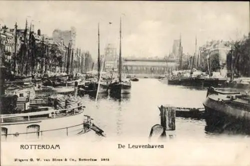 Ak Rotterdam Südholland Niederlande, Leuvenhaven