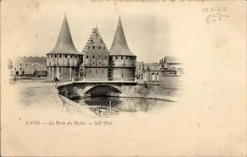 Ak Gand Gent Ostflandern, La Porte du Rabot