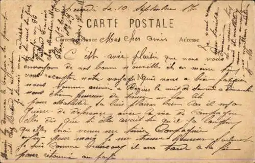 Ak Béziers Hérault, Panorama, Bahnhof