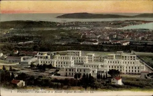 Ak Toulon Var, Panorama, Nouvel Hopital Militaire